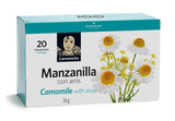 Carmencita Infusions Camomile with Anise - Manzanilla con Anis 26g case 20 teabags