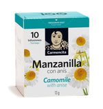 Carmencita Infusions Camomile with Anise - Manzanilla con Anis 13g case 10 teabags