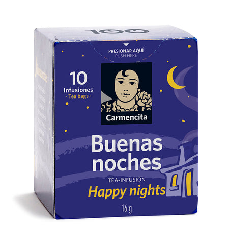 Carmencita Infusions Happy Nights - Buenas Noches 16g case 10 teabags