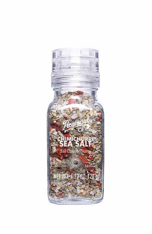 Regional Co. Chimichurri Sea Salt. Glass grinder