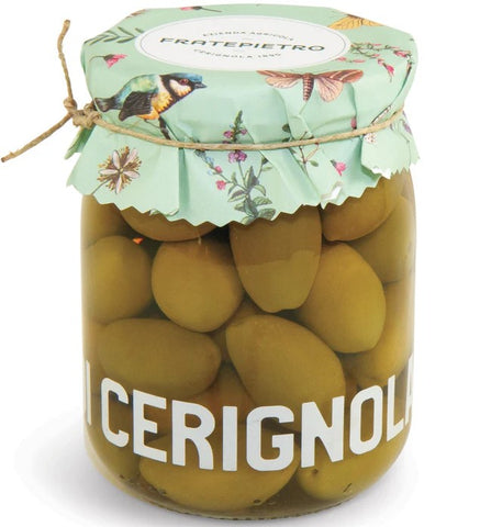 Fratepietro Green Bella di Cerignola Olives in brine Orcio 550g