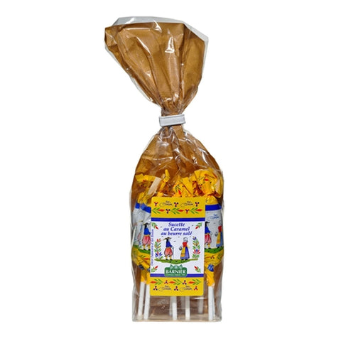 Barnier Salted Caramel Lollipops with Quimper Design Small