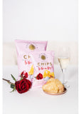 Sal de Ibiza Potato chips La Vie en Rose with Fleur de Sel and Rose Petals