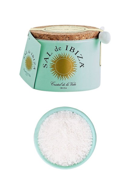 Sal de Ibiza fleur de sel in a pottery 150g order