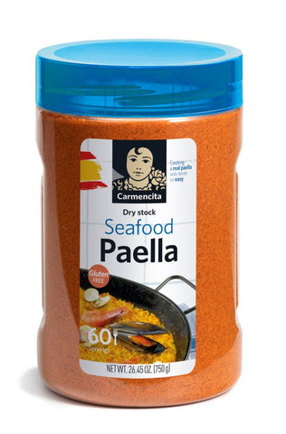 Carmencita Seafood Paella Dehydrated Broth with Saffron hotel size 60 servings