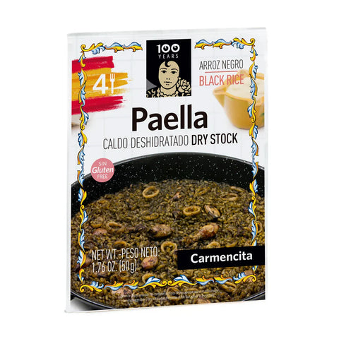 Carmencita Black Rice Paella Dry Stock 4 Servings