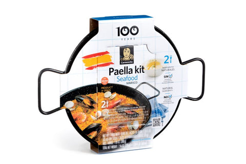 Carmencita Paella Kit 4 Servings with Enameled Pan