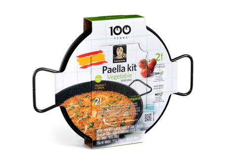 Carmencita Paella Kit 4 Servings with Enameled Pan
