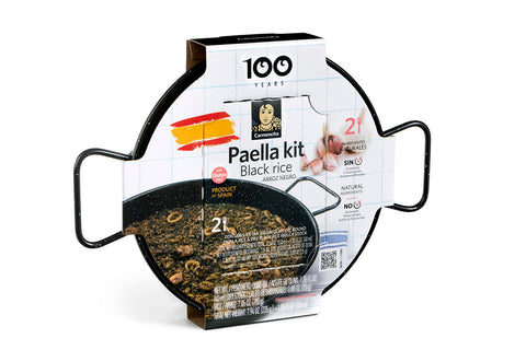 Carmencita Paella Kit 4 Servings with Enameled Pan