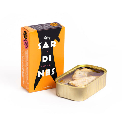 La Narval Spicy Sardines in Olive Oil 3/5 sardines per tin
