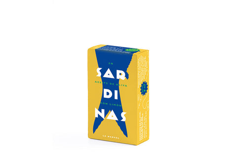 La Narval Sardines in Olive Oil with Lemon 3/5 sardines per tin