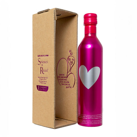 Señoríos de Relleu EVOO 1st Day of Harvest Agatha Ruíz de la Prada 500 ml Gift Box Limited Production