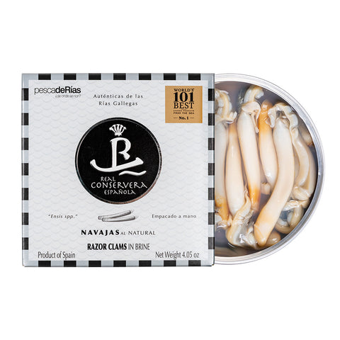 Real Conservera Española Razor Clams from the Galician Estuaries in Brine