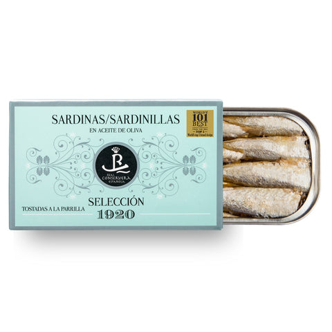 Real Conservera Española Seleccion 1920 Small Sardines in Olive Oil Spicy