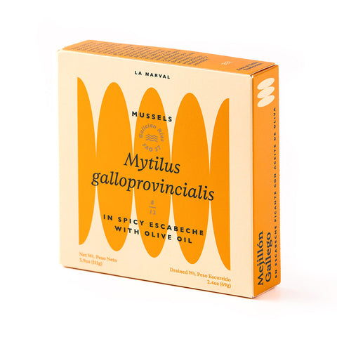 La Narval Premium Galician Mussels in Spicy Escabeche with Olive Oil