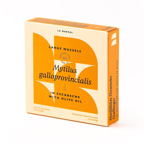 La Narval Premium Large Galician Mussels in Escabeche with Olive Oil