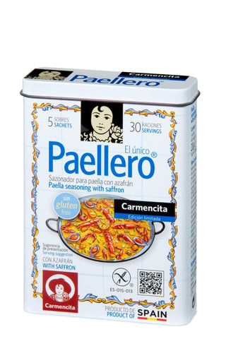 Carmencita Paellero Paella Seasoning with Saffron in metallic Tin