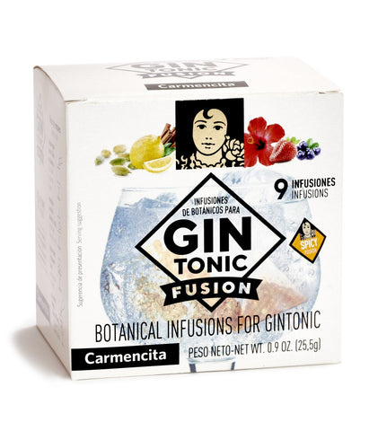 Carmencita GinFusion Mix - Gin and Tonic Herbal Botanical Infusions 9u