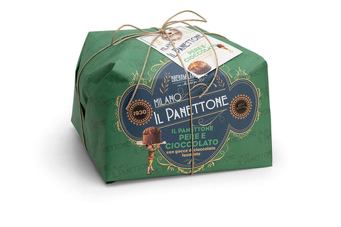 BreraMilano1930 Linea Satinati Panettone with Pear cubes and Chocolate chips 500g