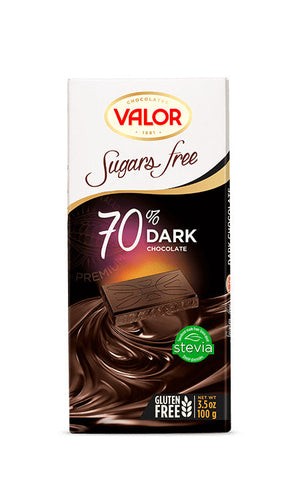Valor 70% Dark Chocolate No Sugar Added