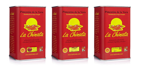 La Chinata Food Service Trio Sweet + Hot + BitterSweeet Smoked Paprika
