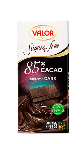 Valor 85% Dark Chocolate No Sugar Added