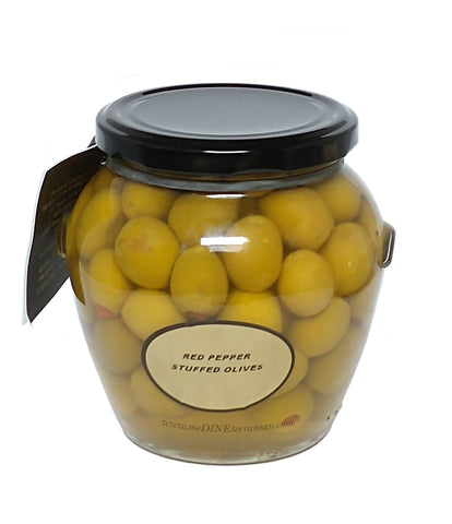 Torremar Red Pepper Stuffed Manzanilla Olives 580g Orcio 01