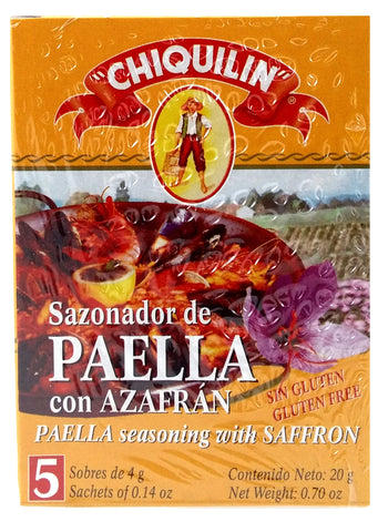 Chiquilin Paella Seasoning with Saffron - Chiquilin