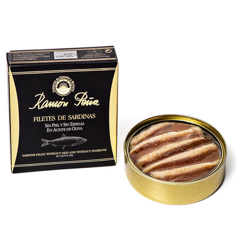 Ramon Peña Sardines Fillets without Skin and Bone in Olive Oil - Ramon Peña