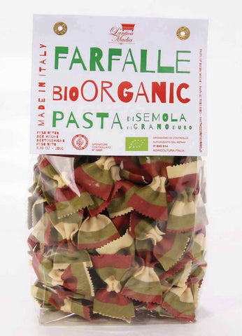 Antica Madia Organic Italian Flag Farfalle Pasta