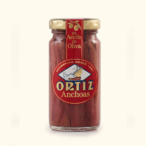 Ortiz Anchovies in Olive Oil 95g jar