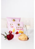 Sal de Ibiza Potato chips La Vie en Rose with Fleur de Sel and Rose Petals