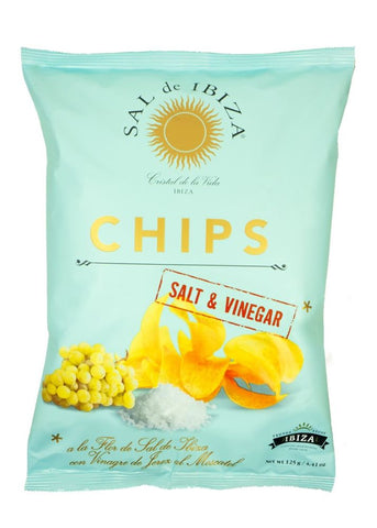 Sal de Ibiza Potato chips with Fleur de Sel and Salt & Vinegar 125g