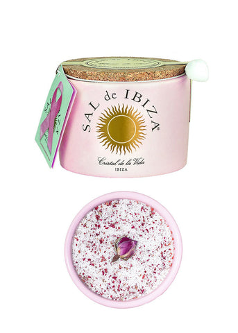 Sal de Ibiza Fleur de Sel with Rose Petals Ceramic Jar 01