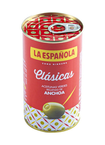 La Española Classic Green Olives Stuffed with Anchovies