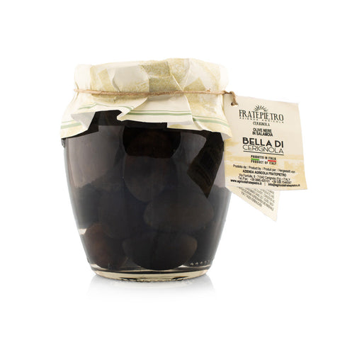 Fratepietro Black Bella di Cerignola Olives in brine