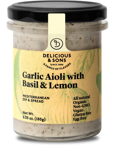 Organic Garlic Aioli with Basil & Lemon - Delicious & Sons