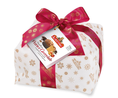 Albertengo Specialita Collection Panettone with Peach and Chocolate.